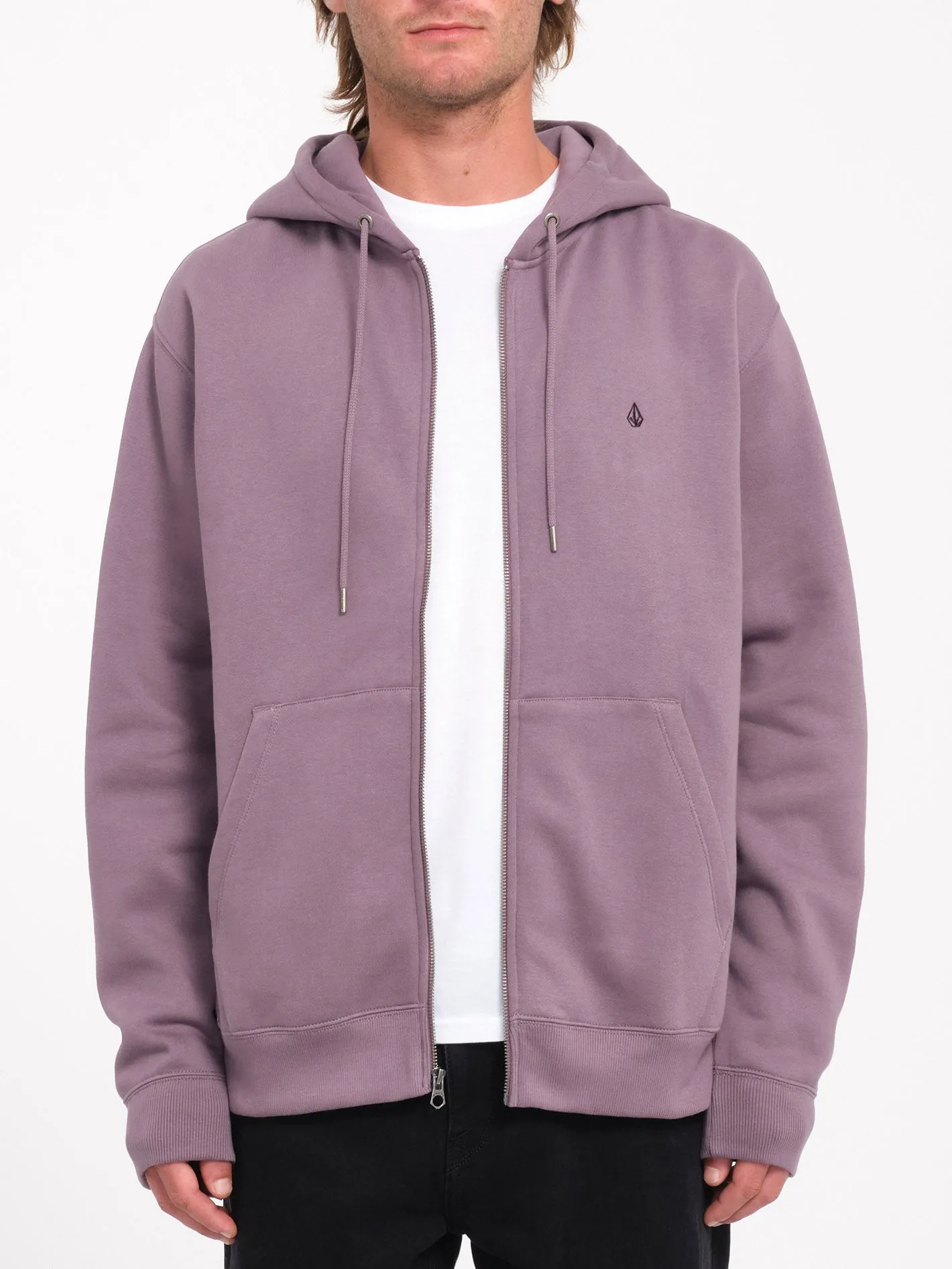 Single Stone Zip Hoodie - Vintage Violet