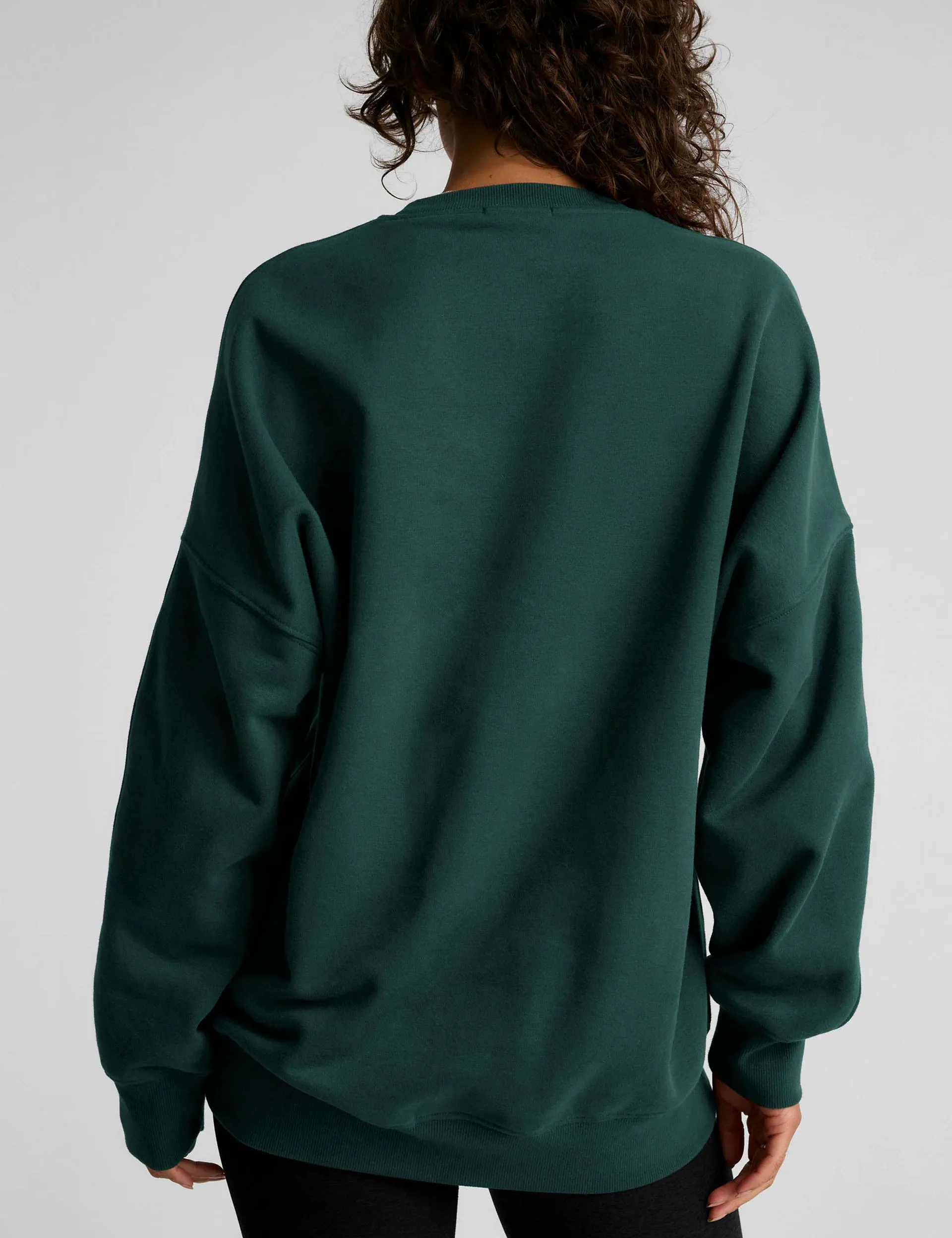 Solstice Fleece Oversized Sweatshirt - Dark Spruce Green