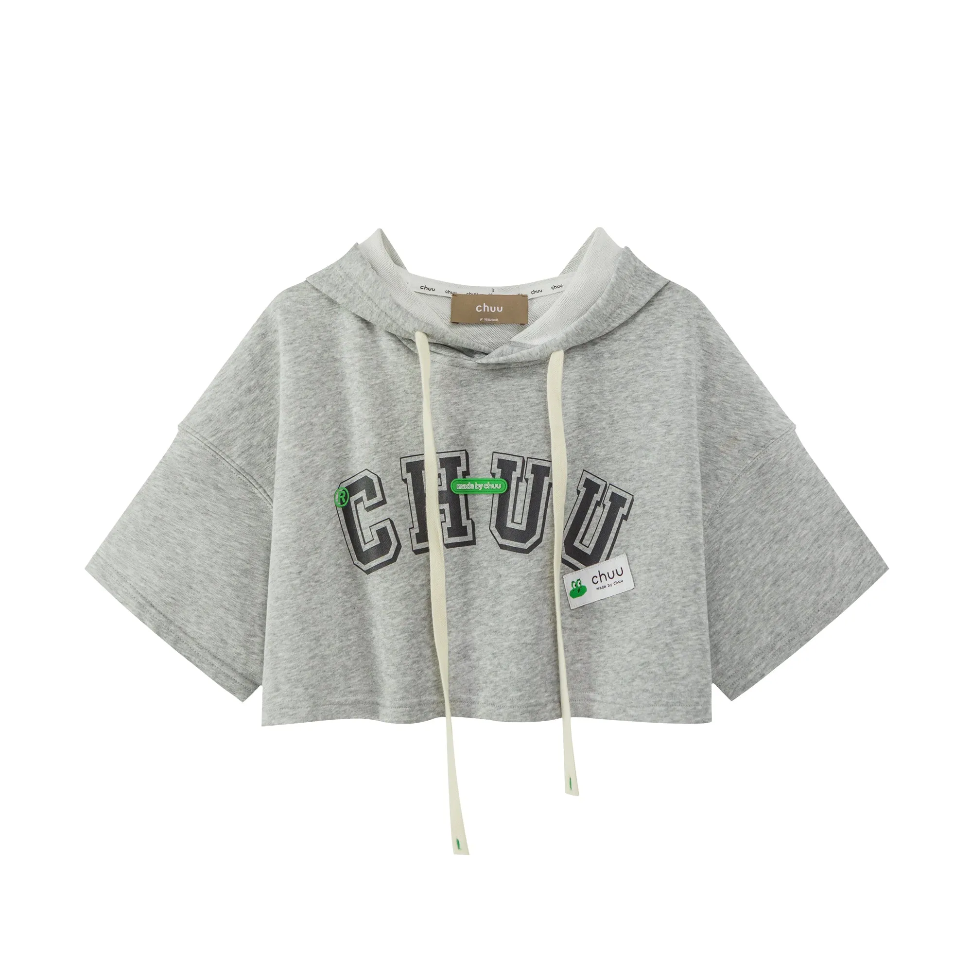 Sporty Chuu Logo Loose Fit Hoodie