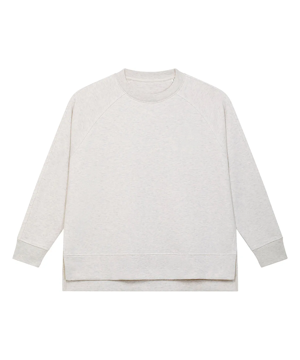 Stella Wilder womens oversized crew neck sweatshirt (STSW872) | Cream Heather Grey