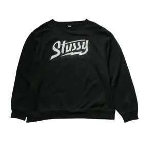 STUSSY LIGHTING SCRIPT CREWNECK  (L)