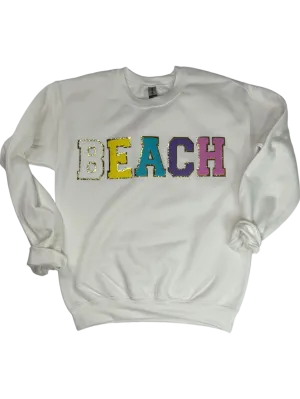 SW-6723 Beach-White Sweatshirt