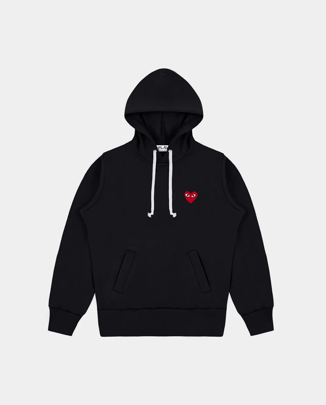 T173 RED HEART HOODIE / BLACK