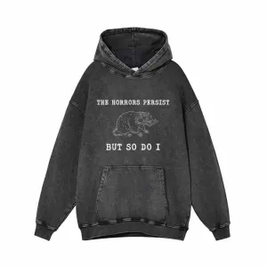 The Horrors Persist Rat Vintage Washed Hoodie