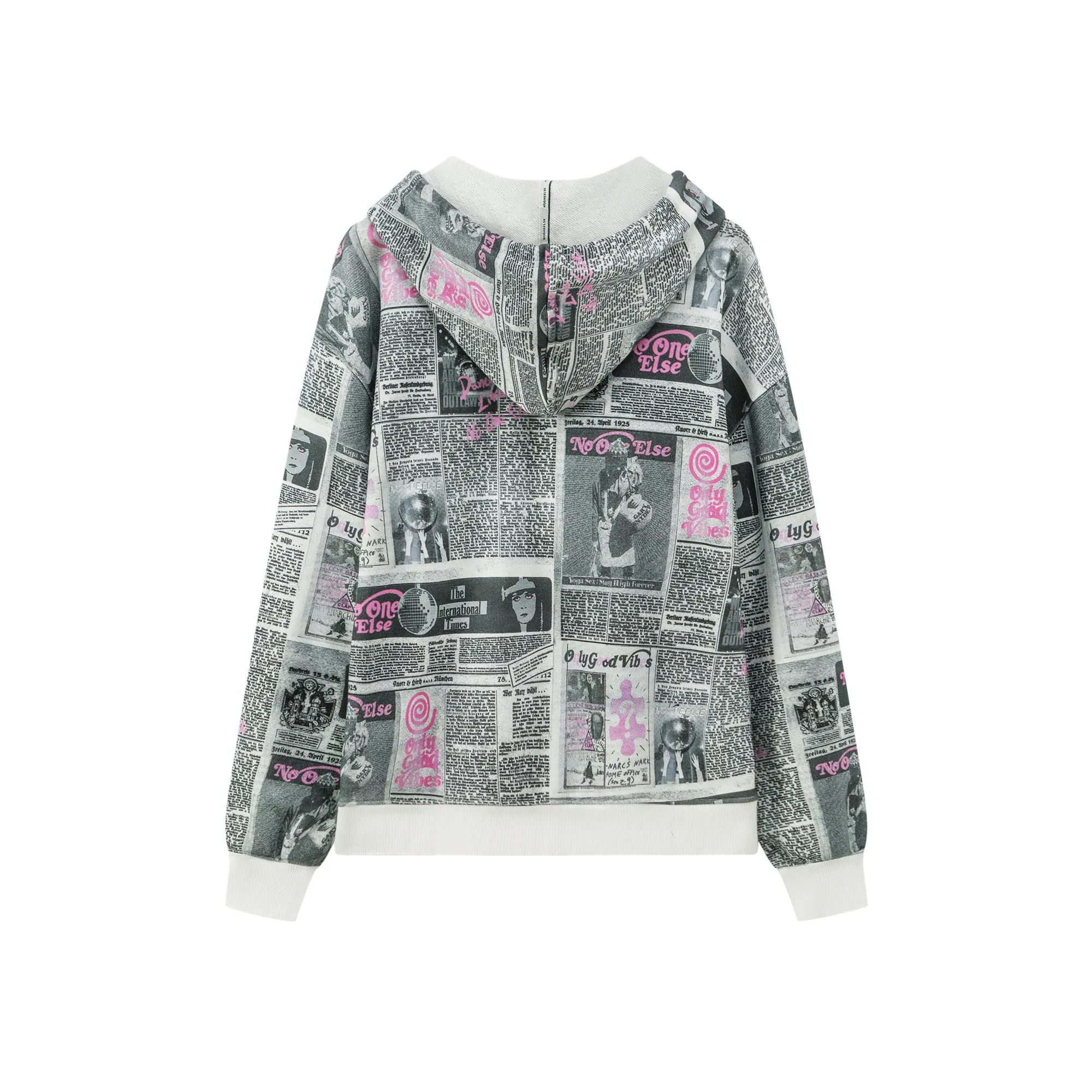 Vintage Newspaper Hoodie