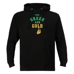 WBC By TITLE Boxing Green & Gold Hoodie