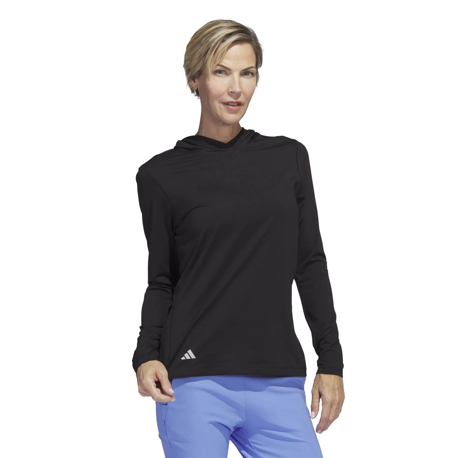 Womens Essentials Performance Hoodie Black - SS24